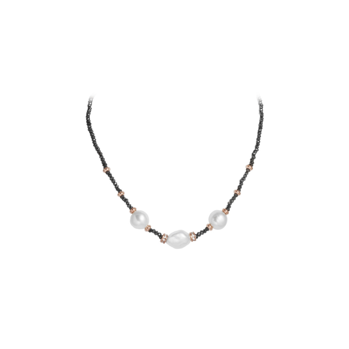 Gargantilla Dante en plata Rosa